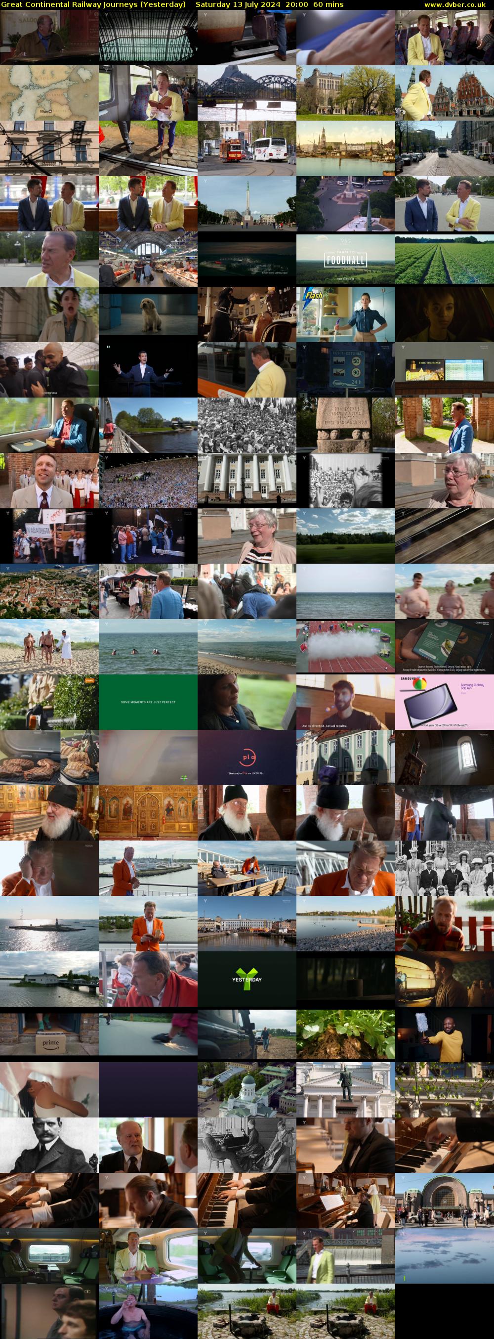 Great Continental Railway Journeys (Yesterday) Saturday 13 July 2024 20:00 - 21:00