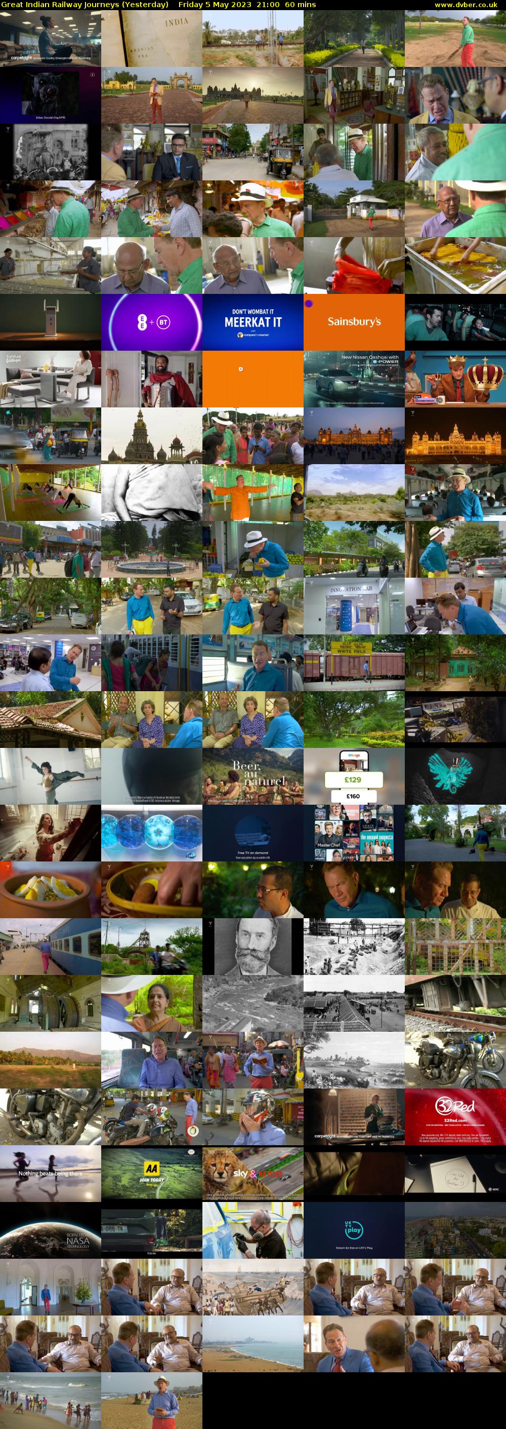 Great Indian Railway Journeys (Yesterday) Friday 5 May 2023 21:00 - 22:00