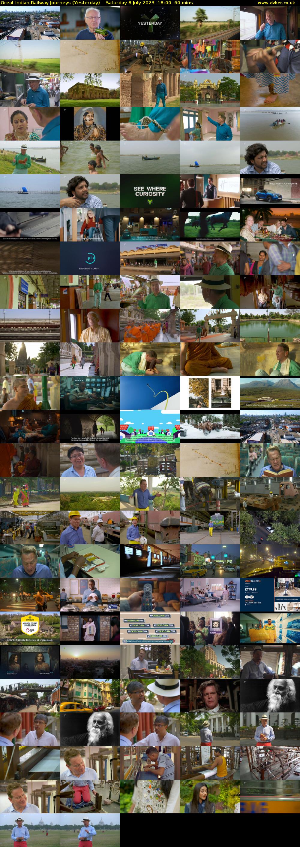 Great Indian Railway Journeys (Yesterday) Saturday 8 July 2023 18:00 - 19:00