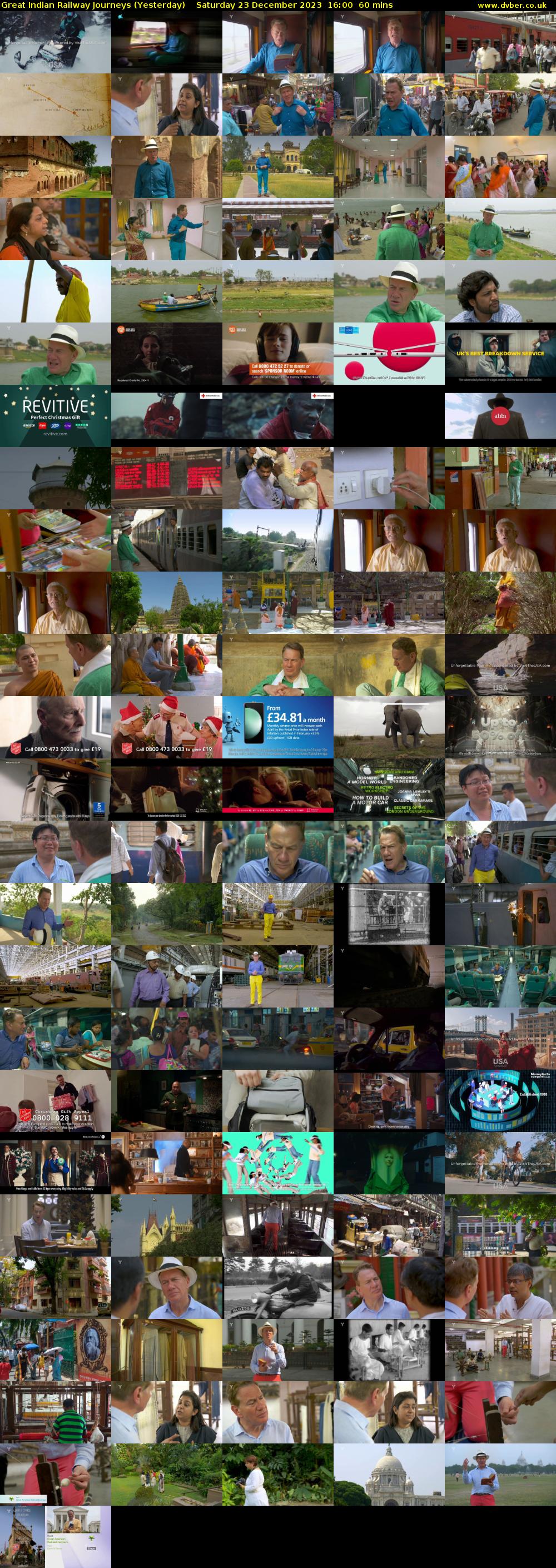 Great Indian Railway Journeys (Yesterday) Saturday 23 December 2023 16:00 - 17:00