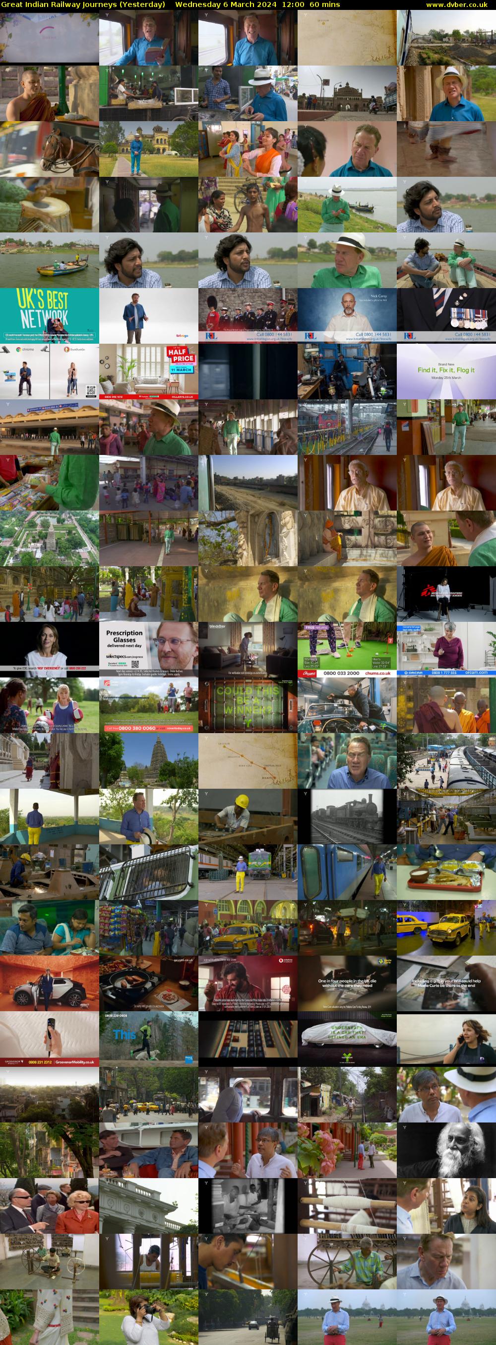 Great Indian Railway Journeys (Yesterday) Wednesday 6 March 2024 12:00 - 13:00