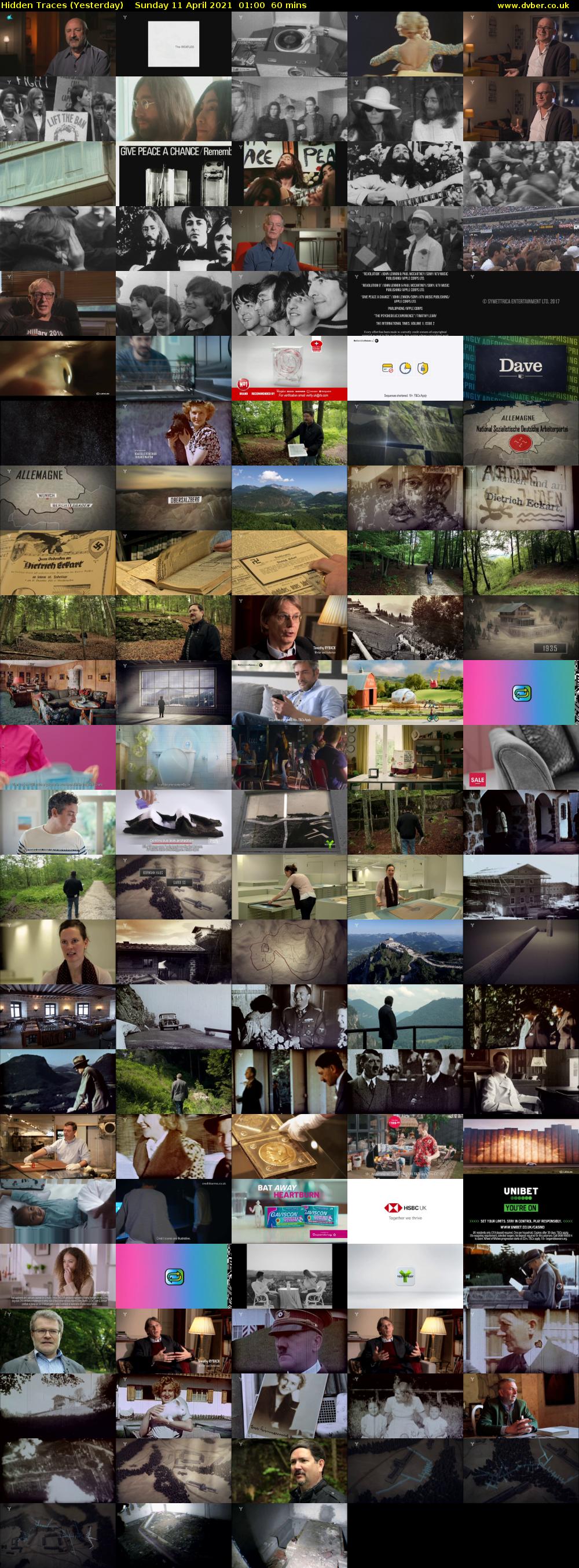 Hidden Traces (Yesterday) Sunday 11 April 2021 01:00 - 02:00