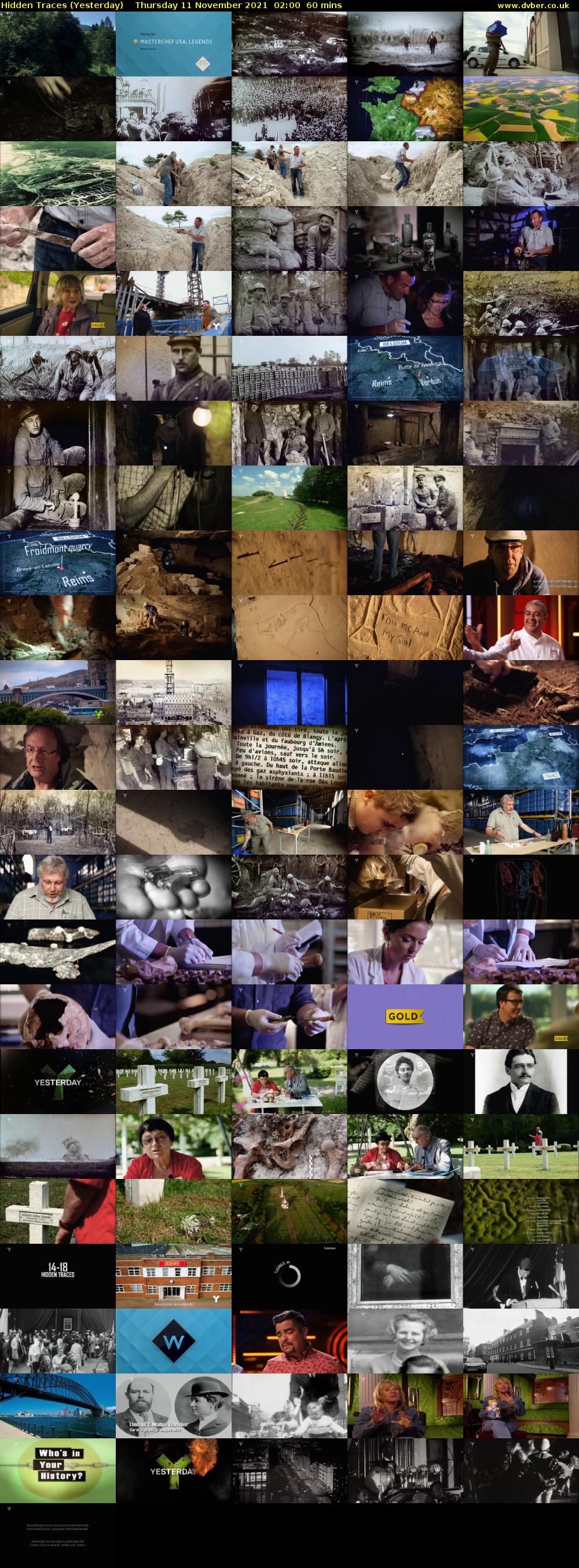 Hidden Traces (Yesterday) Thursday 11 November 2021 02:00 - 03:00