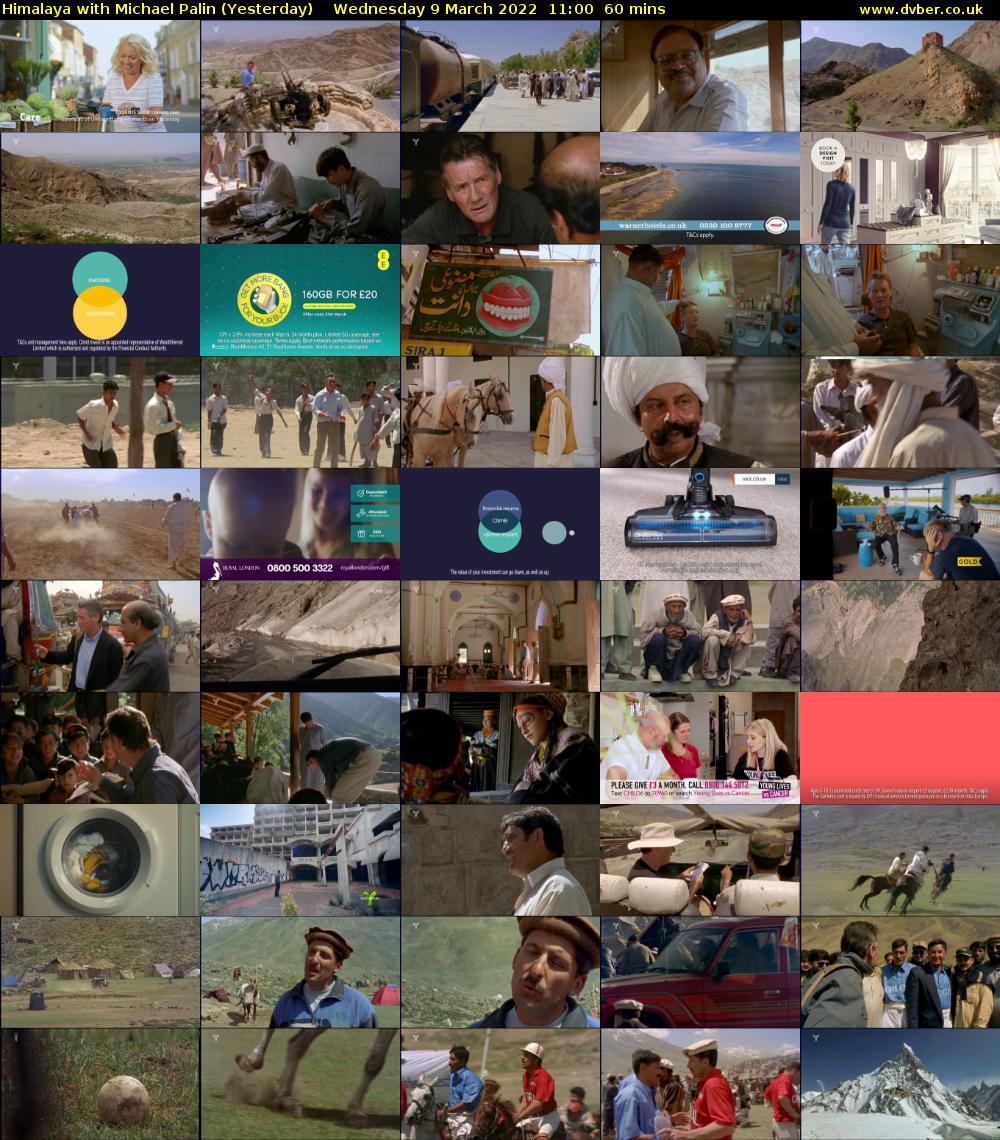 Himalaya with Michael Palin (Yesterday) Wednesday 9 March 2022 11:00 - 12:00