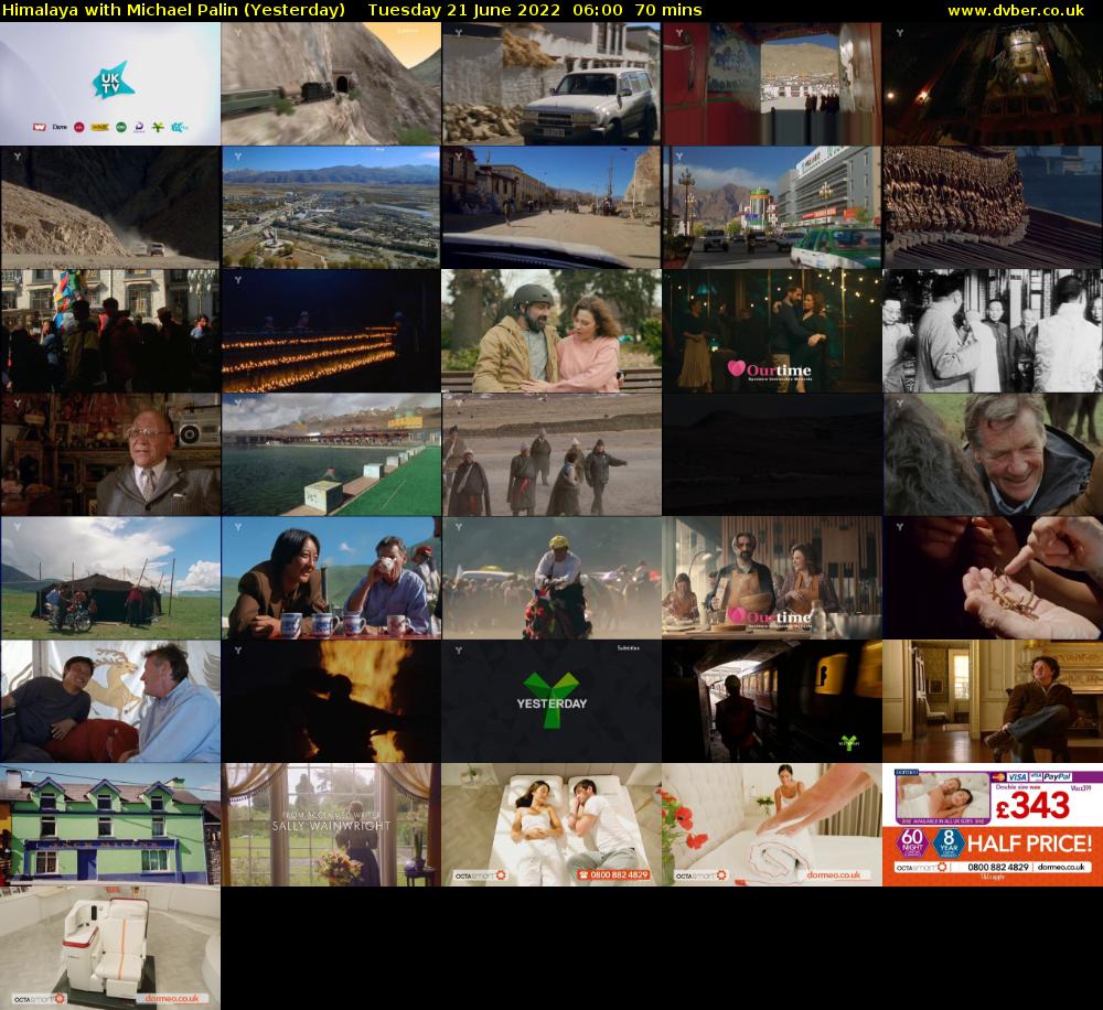 Himalaya with Michael Palin (Yesterday) Tuesday 21 June 2022 06:00 - 07:10