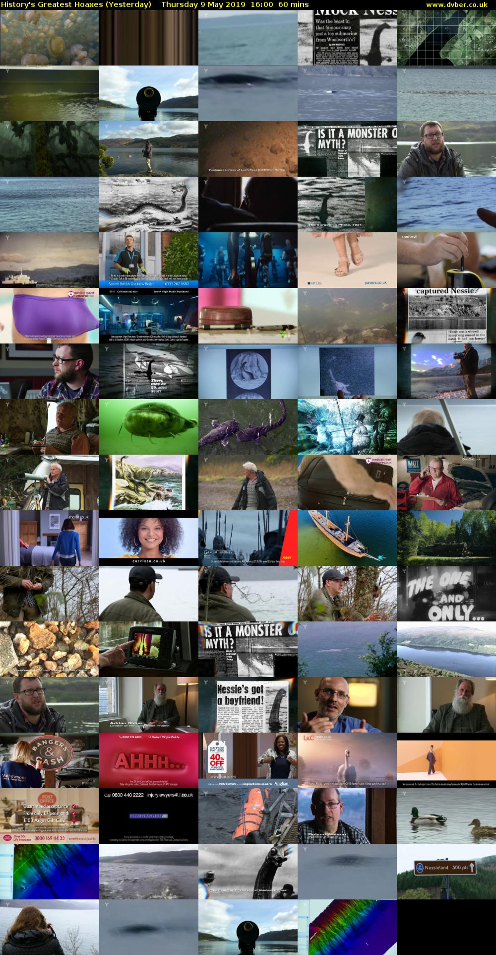 History's Greatest Hoaxes (Yesterday) Thursday 9 May 2019 16:00 - 17:00