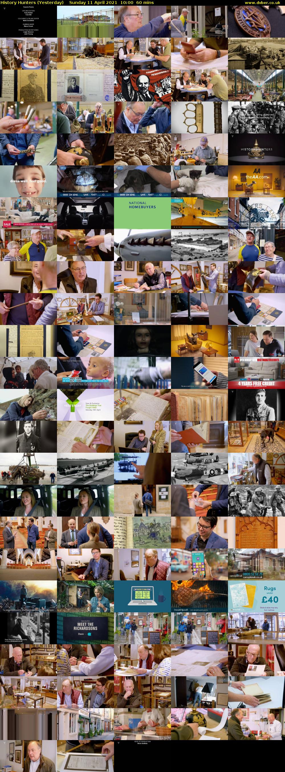 History Hunters (Yesterday) Sunday 11 April 2021 10:00 - 11:00