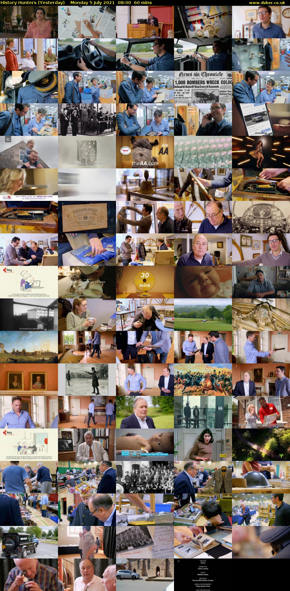 History Hunters (Yesterday) Monday 5 July 2021 08:00 - 09:00