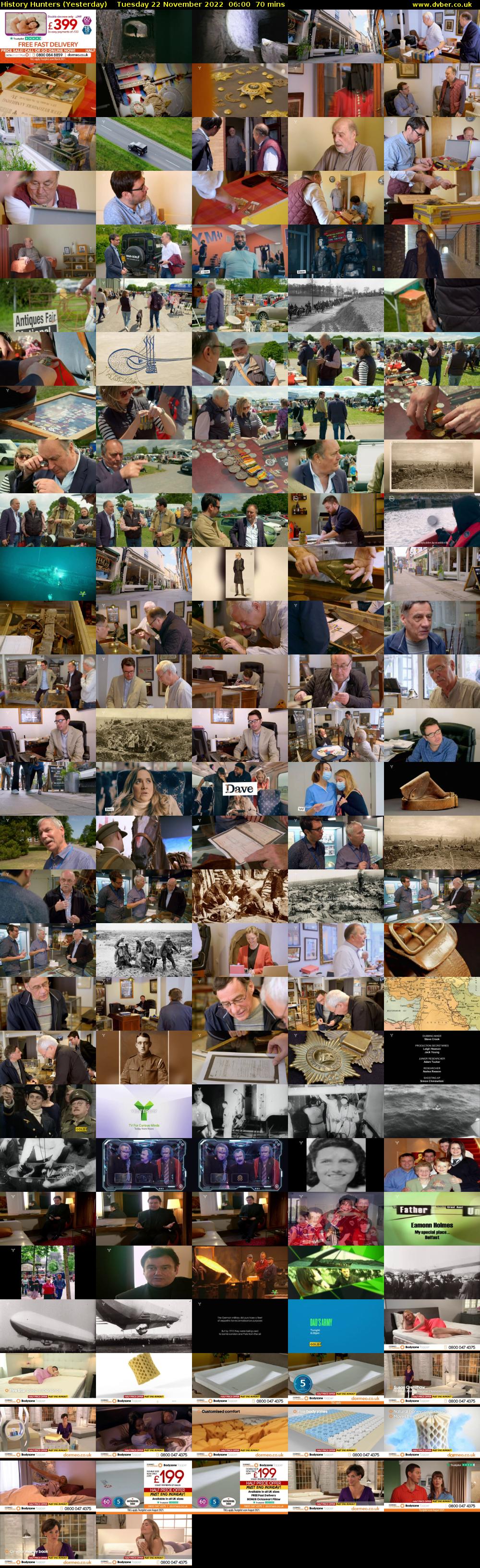 History Hunters (Yesterday) Tuesday 22 November 2022 06:00 - 07:10