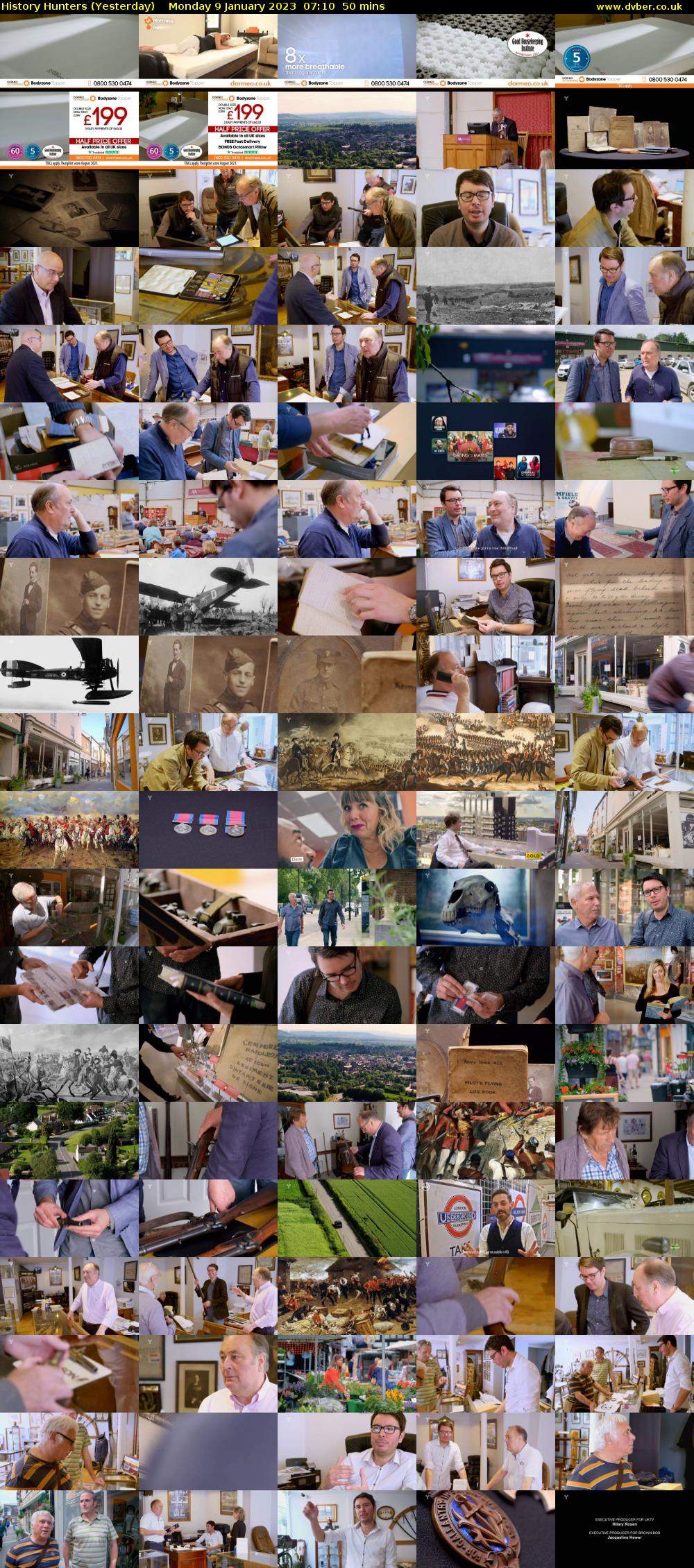 History Hunters (Yesterday) Monday 9 January 2023 07:10 - 08:00