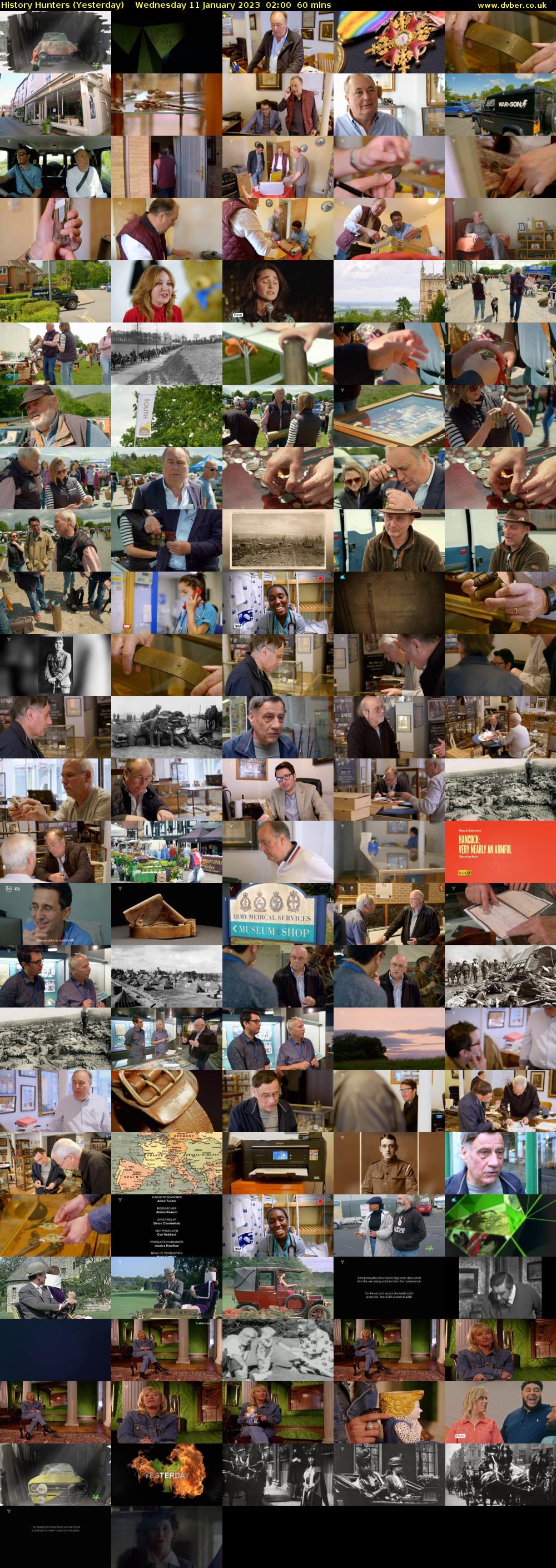 History Hunters (Yesterday) Wednesday 11 January 2023 02:00 - 03:00