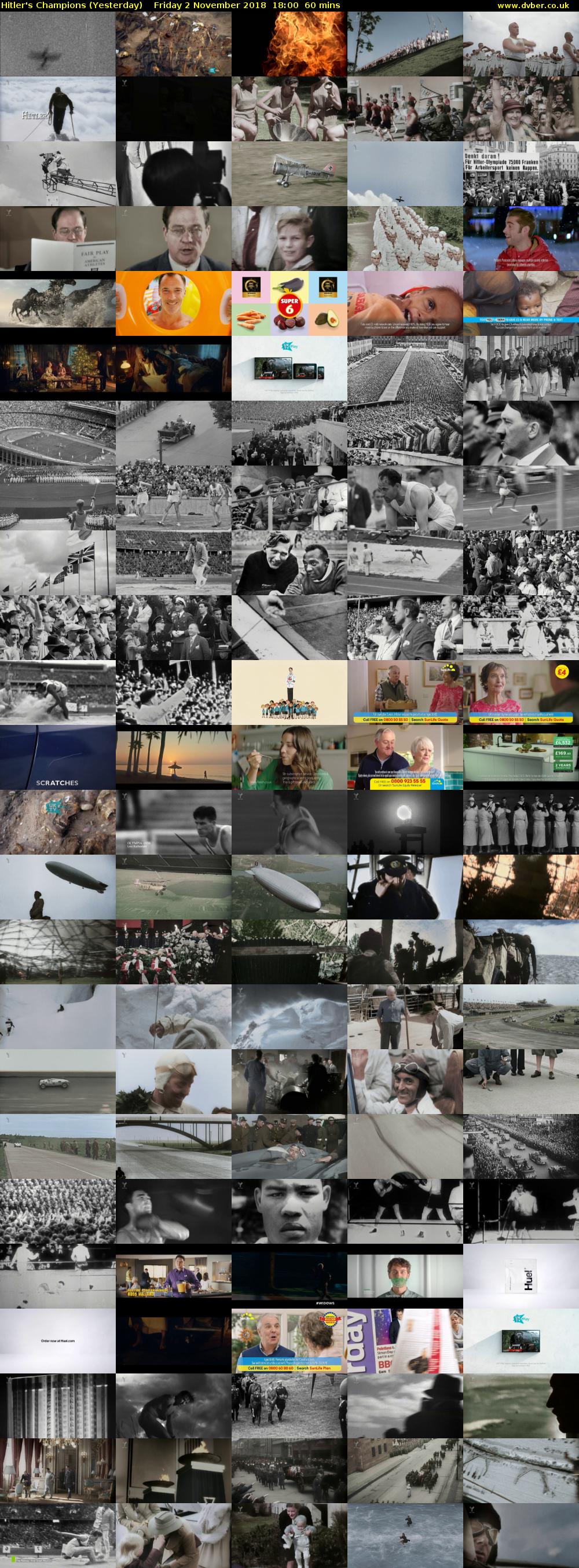 Hitler's Champions (Yesterday) Friday 2 November 2018 18:00 - 19:00