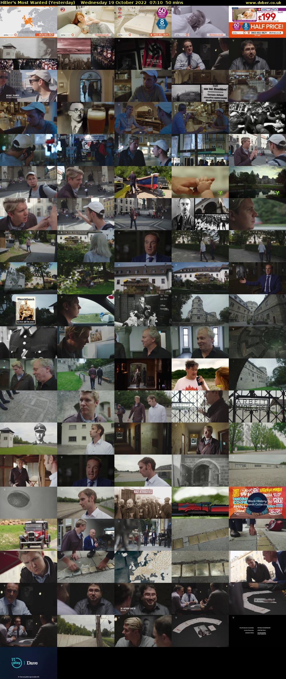 Hitler's Most Wanted (Yesterday) Wednesday 19 October 2022 07:10 - 08:00