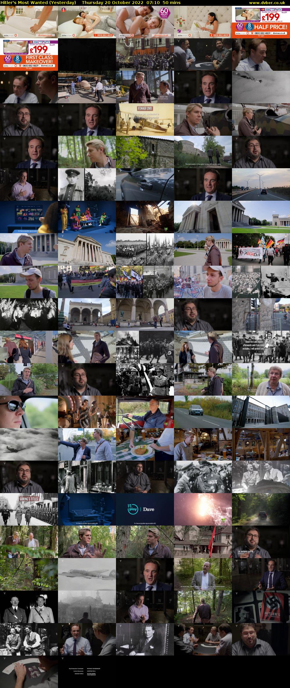 Hitler's Most Wanted (Yesterday) Thursday 20 October 2022 07:10 - 08:00