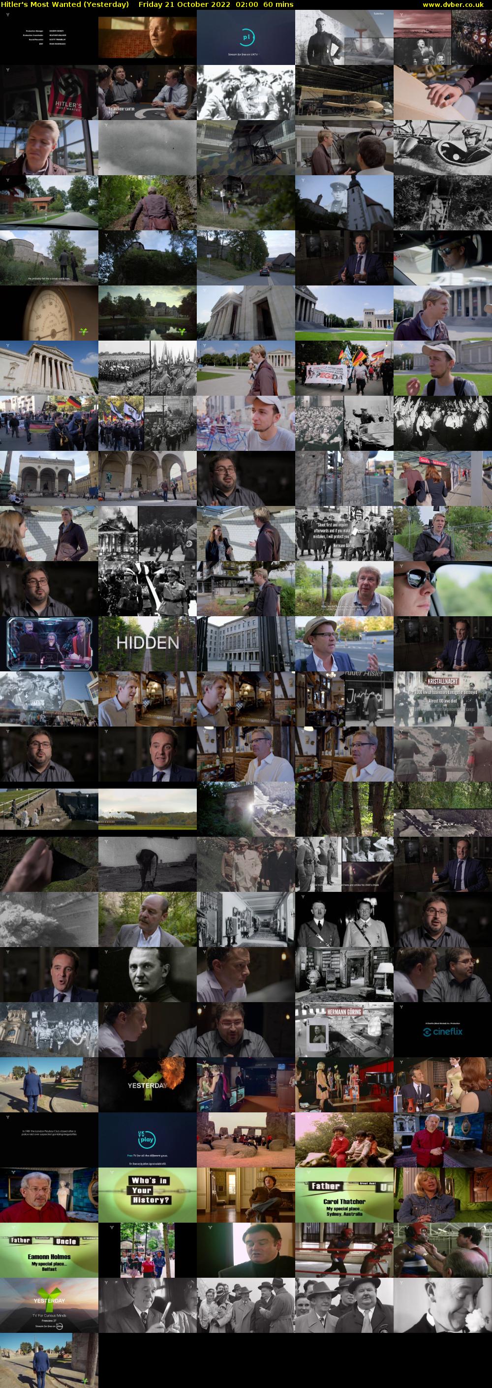 Hitler's Most Wanted (Yesterday) Friday 21 October 2022 02:00 - 03:00