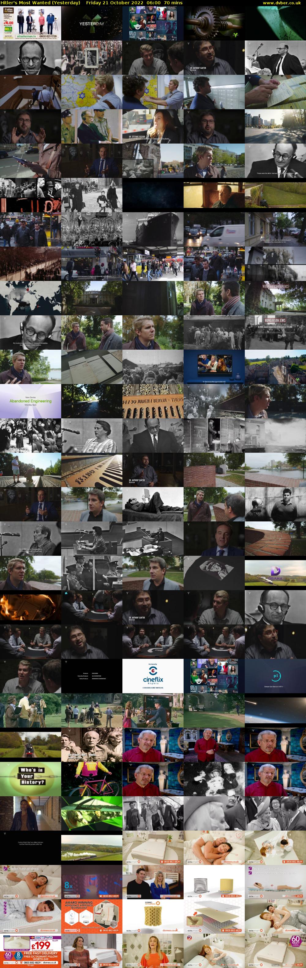 Hitler's Most Wanted (Yesterday) Friday 21 October 2022 06:00 - 07:10