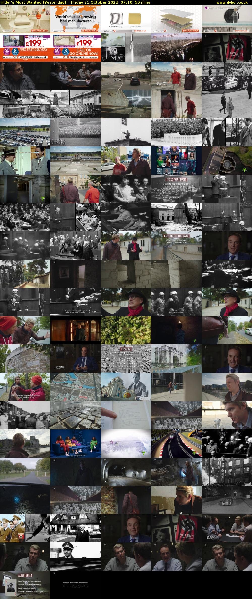 Hitler's Most Wanted (Yesterday) Friday 21 October 2022 07:10 - 08:00