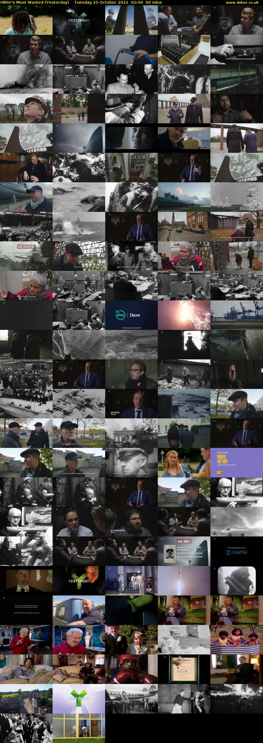 Hitler's Most Wanted (Yesterday) Tuesday 25 October 2022 02:00 - 03:00