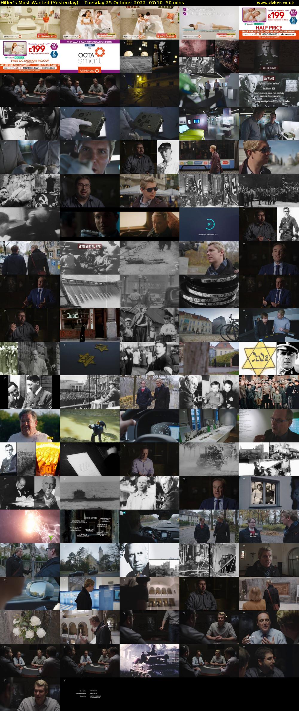 Hitler's Most Wanted (Yesterday) Tuesday 25 October 2022 07:10 - 08:00