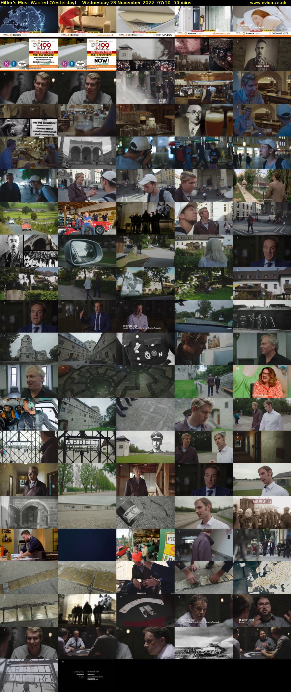 Hitler's Most Wanted (Yesterday) Wednesday 23 November 2022 07:10 - 08:00