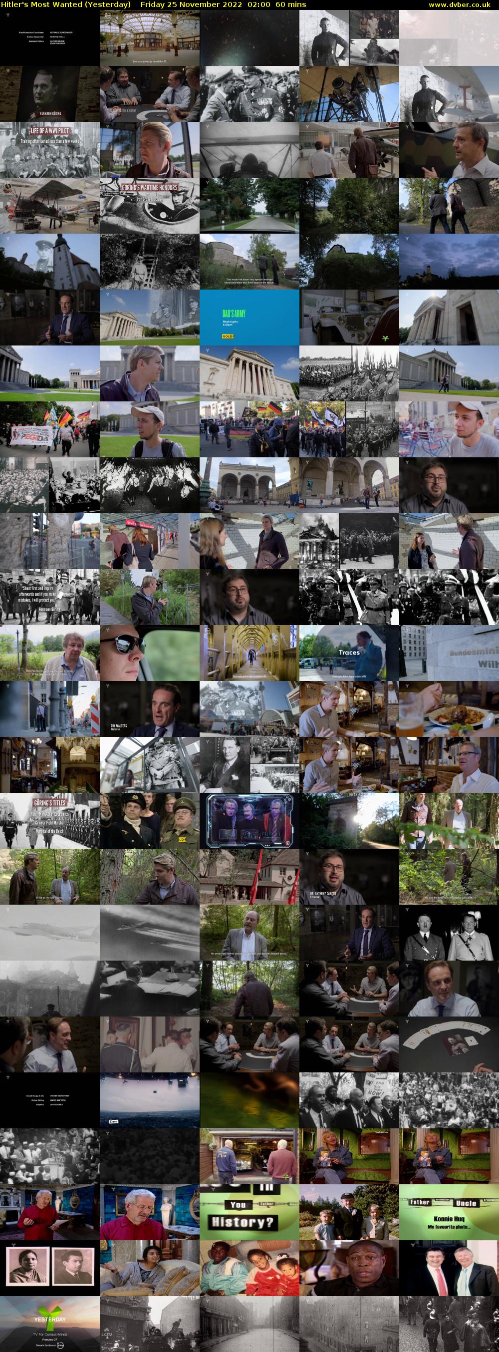 Hitler's Most Wanted (Yesterday) Friday 25 November 2022 02:00 - 03:00