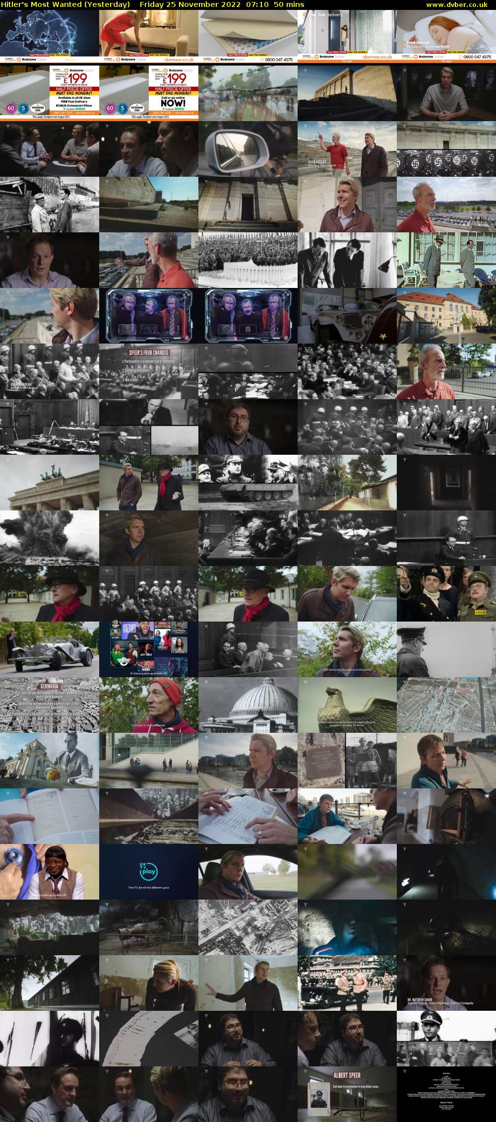 Hitler's Most Wanted (Yesterday) Friday 25 November 2022 07:10 - 08:00