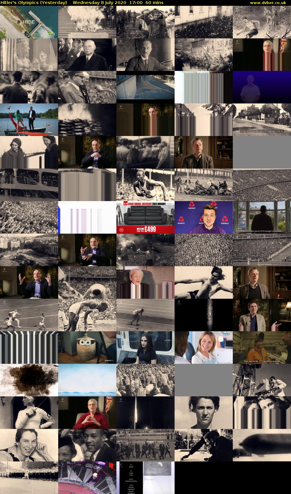 Hitler's Olympics (Yesterday) Wednesday 8 July 2020 17:00 - 18:00