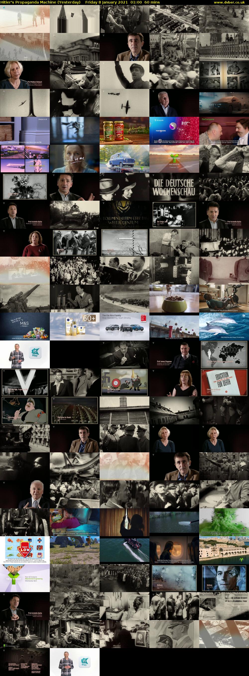 Hitler's Propaganda Machine (Yesterday) Friday 8 January 2021 01:00 - 02:00