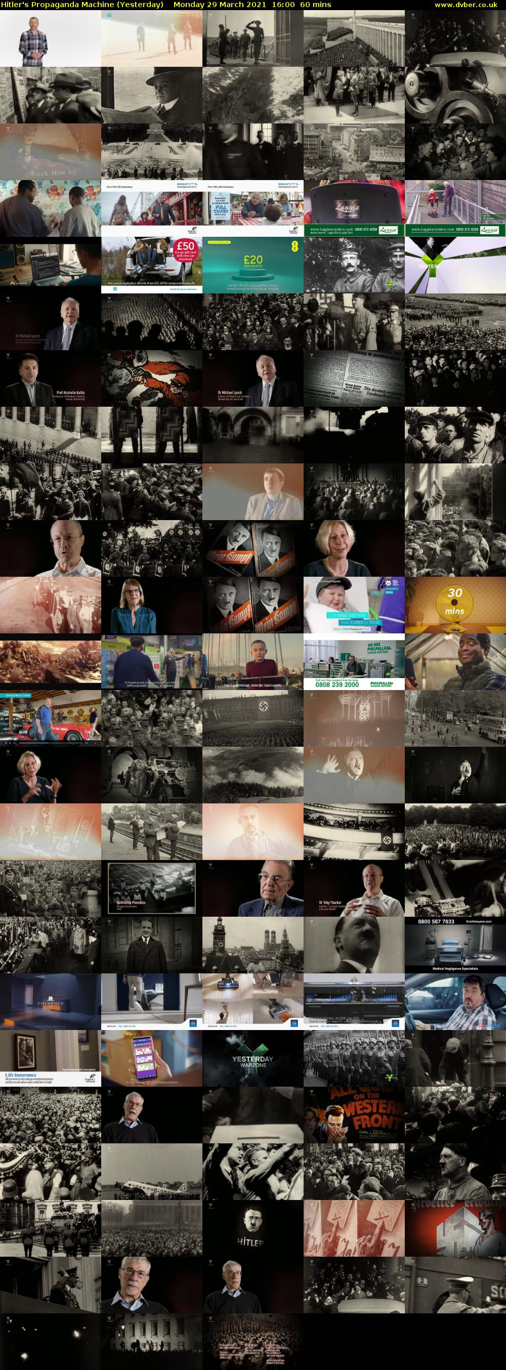 Hitler's Propaganda Machine (Yesterday) Monday 29 March 2021 16:00 - 17:00