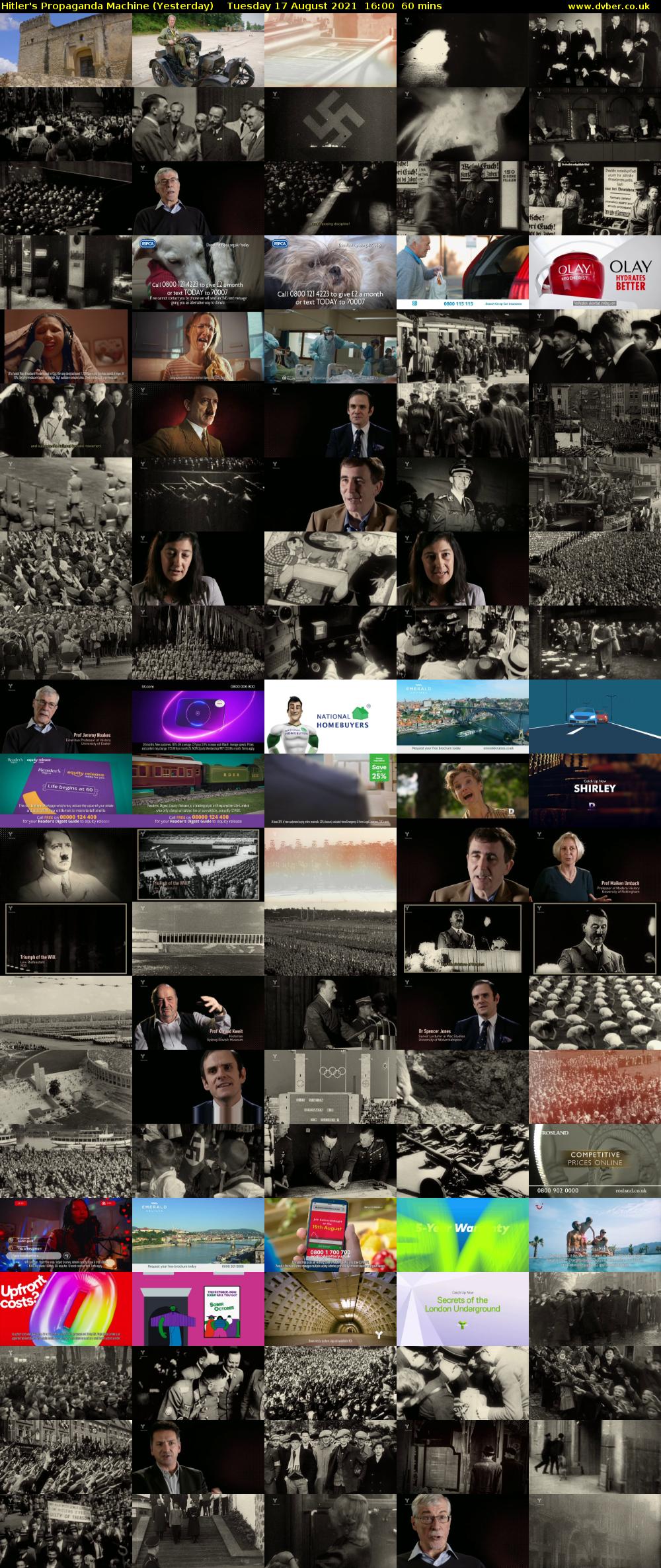 Hitler's Propaganda Machine (Yesterday) Tuesday 17 August 2021 16:00 - 17:00