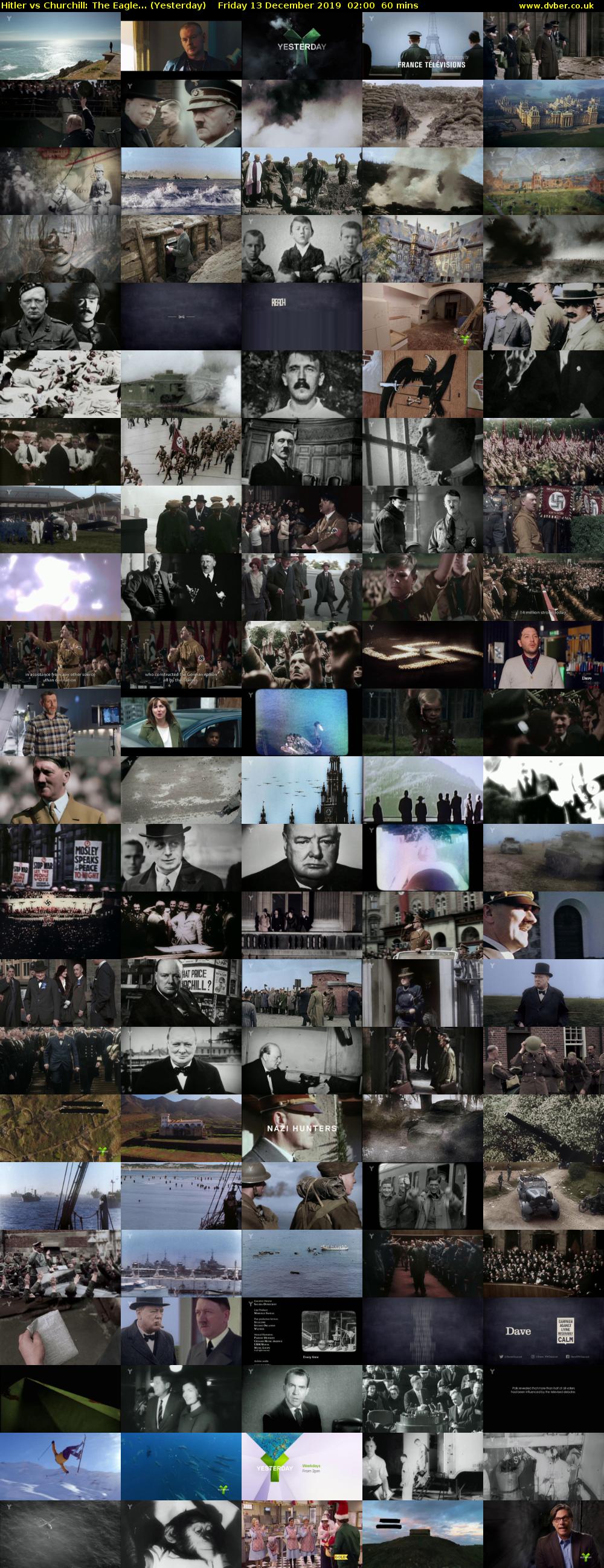 Hitler vs Churchill: The Eagle... (Yesterday) Friday 13 December 2019 02:00 - 03:00