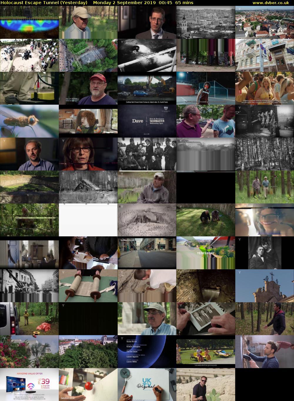 Holocaust Escape Tunnel (Yesterday) Monday 2 September 2019 00:45 - 01:50