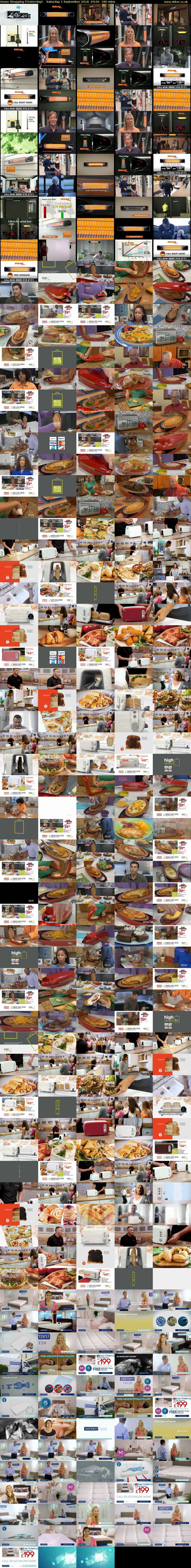 Home Shopping (Yesterday) Saturday 1 September 2018 03:00 - 06:00