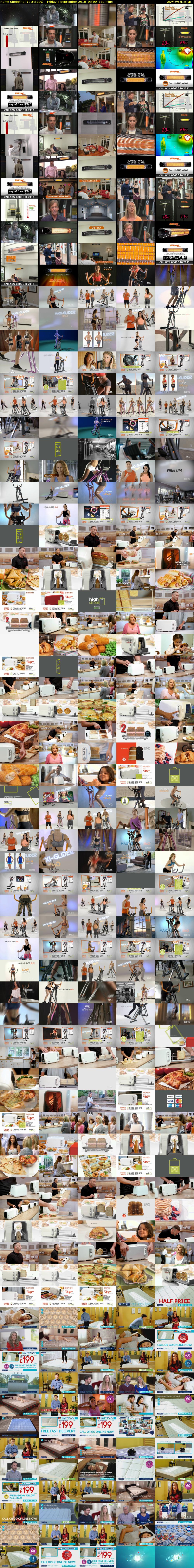 Home Shopping (Yesterday) Friday 7 September 2018 03:00 - 06:00