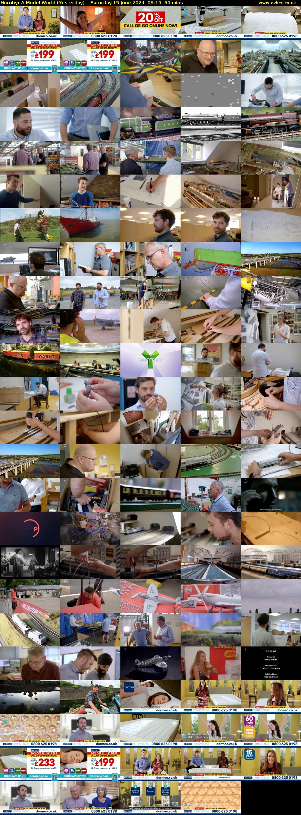 Hornby: A Model World (Yesterday) Saturday 15 June 2024 06:10 - 07:10