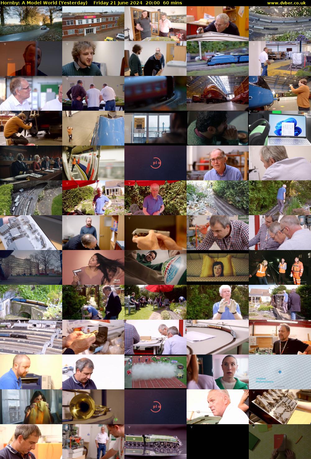 Hornby: A Model World (Yesterday) Friday 21 June 2024 20:00 - 21:00