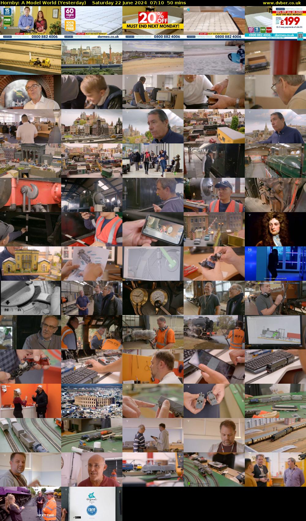 Hornby: A Model World (Yesterday) Saturday 22 June 2024 07:10 - 08:00