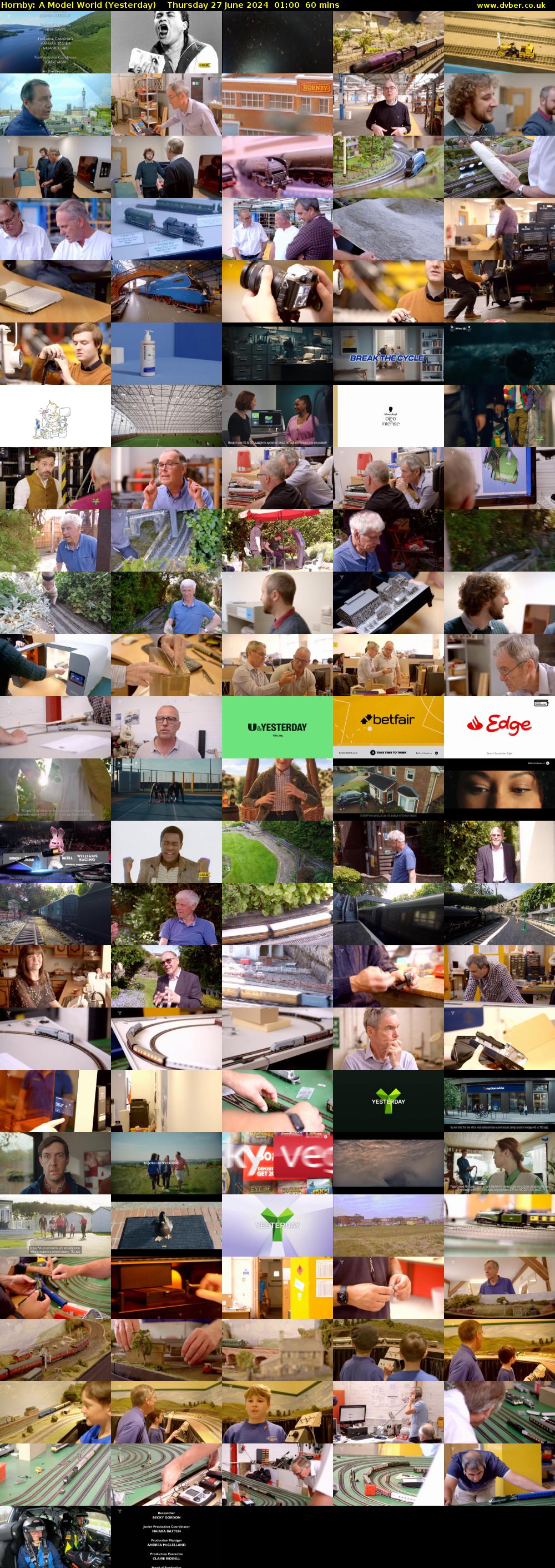 Hornby: A Model World (Yesterday) Thursday 27 June 2024 01:00 - 02:00