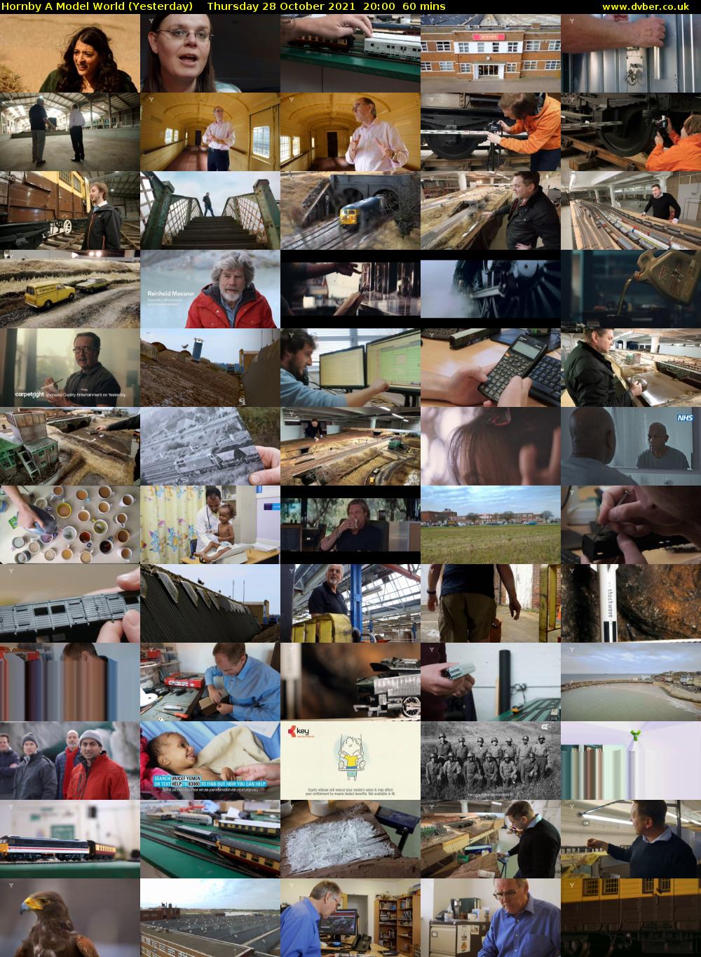 Hornby A Model World (Yesterday) Thursday 28 October 2021 20:00 - 21:00
