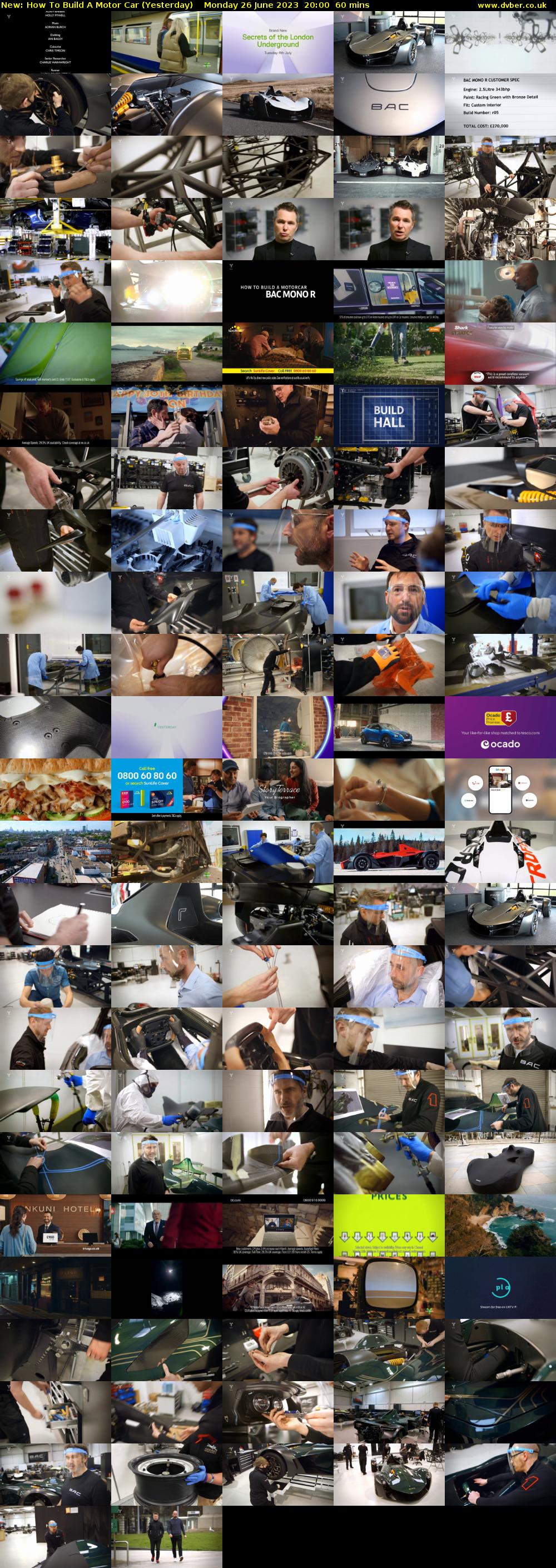How To Build A Motor Car (Yesterday) Monday 26 June 2023 20:00 - 21:00