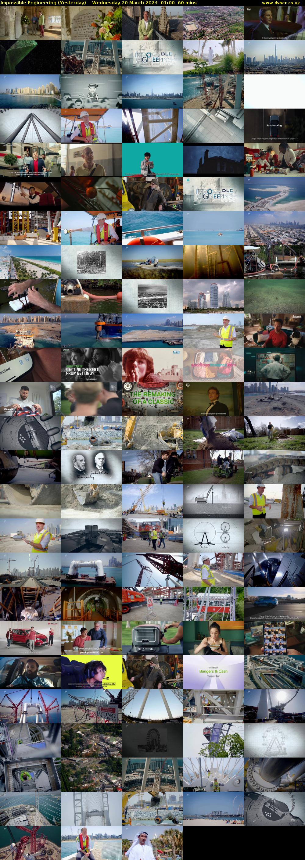 Impossible Engineering (Yesterday) Wednesday 20 March 2024 01:00 - 02:00