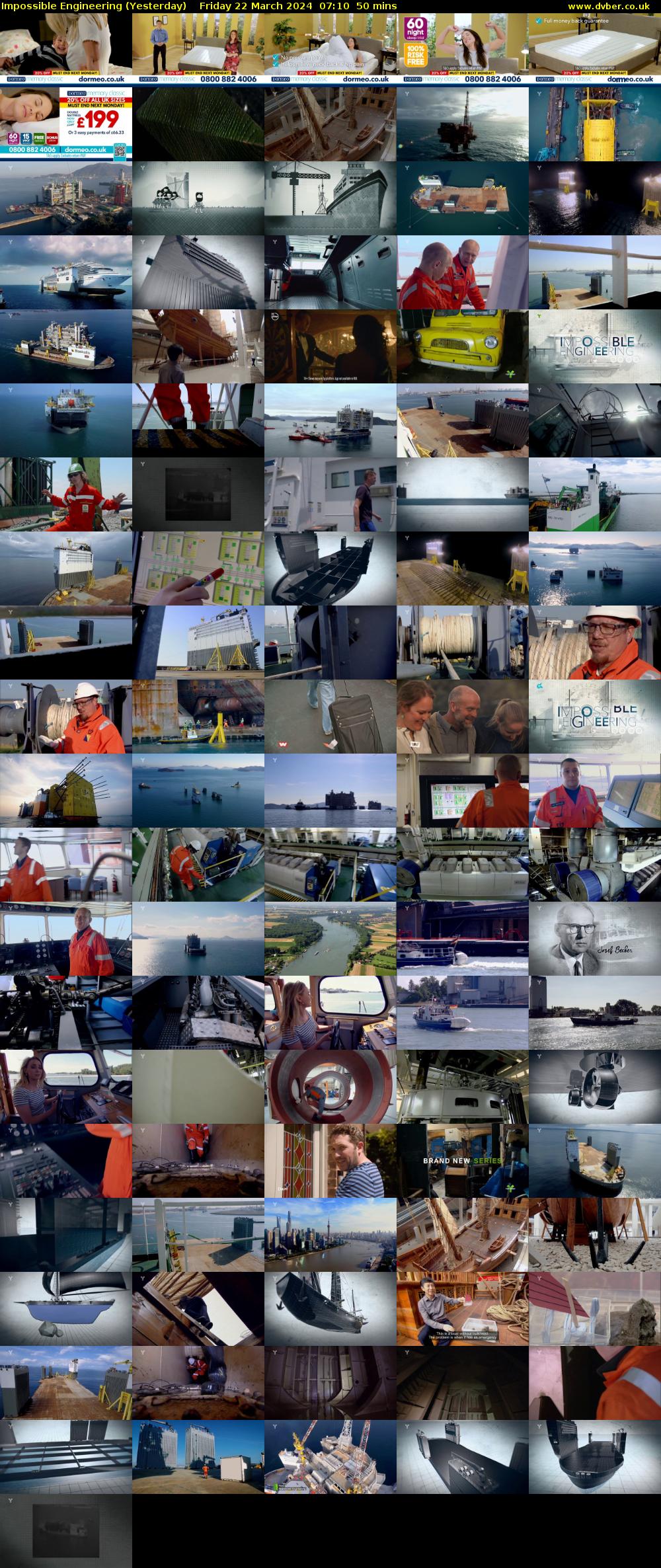Impossible Engineering (Yesterday) Friday 22 March 2024 07:10 - 08:00