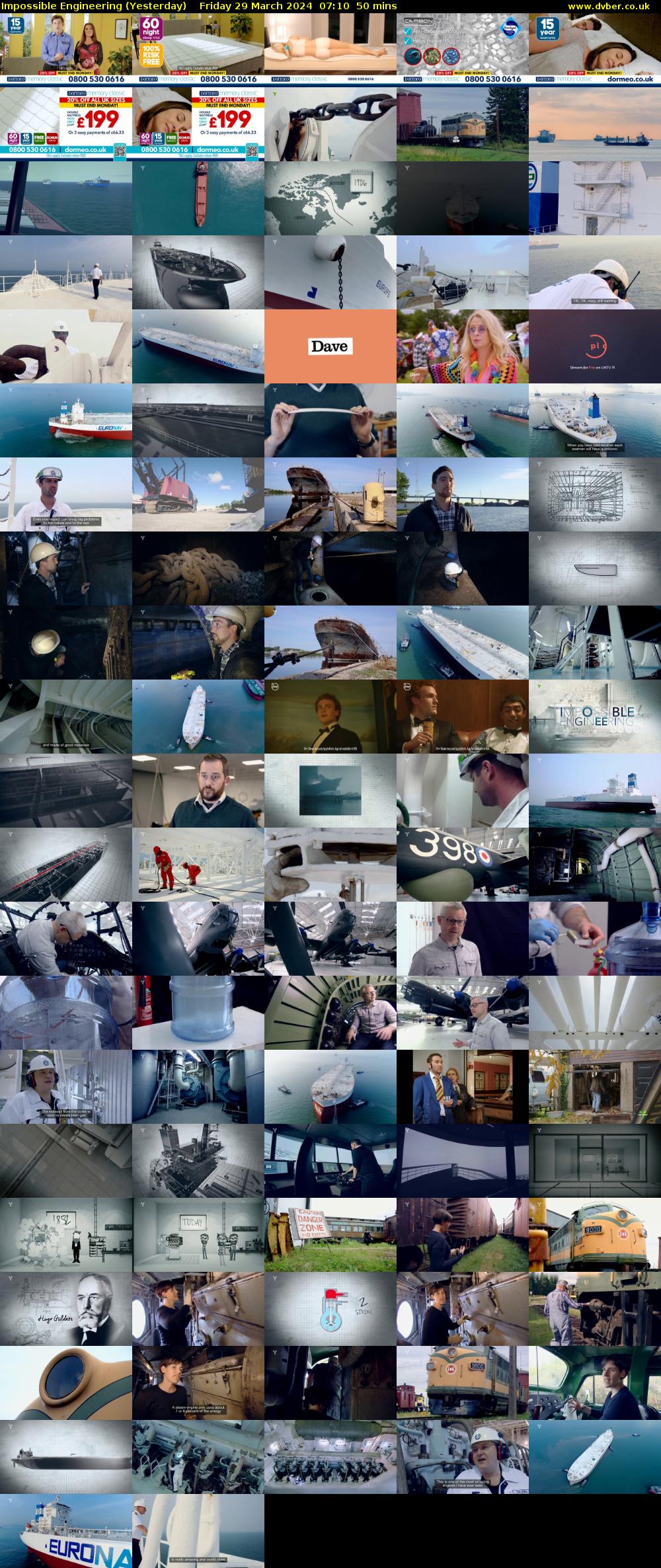 Impossible Engineering (Yesterday) Friday 29 March 2024 07:10 - 08:00