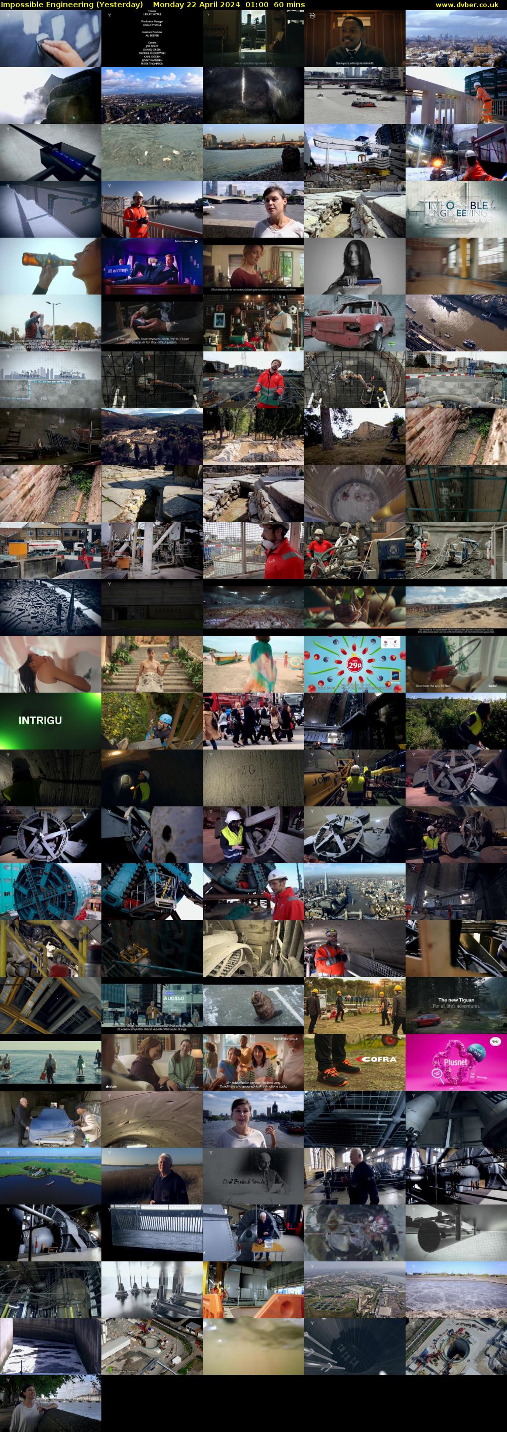 Impossible Engineering (Yesterday) Monday 22 April 2024 01:00 - 02:00