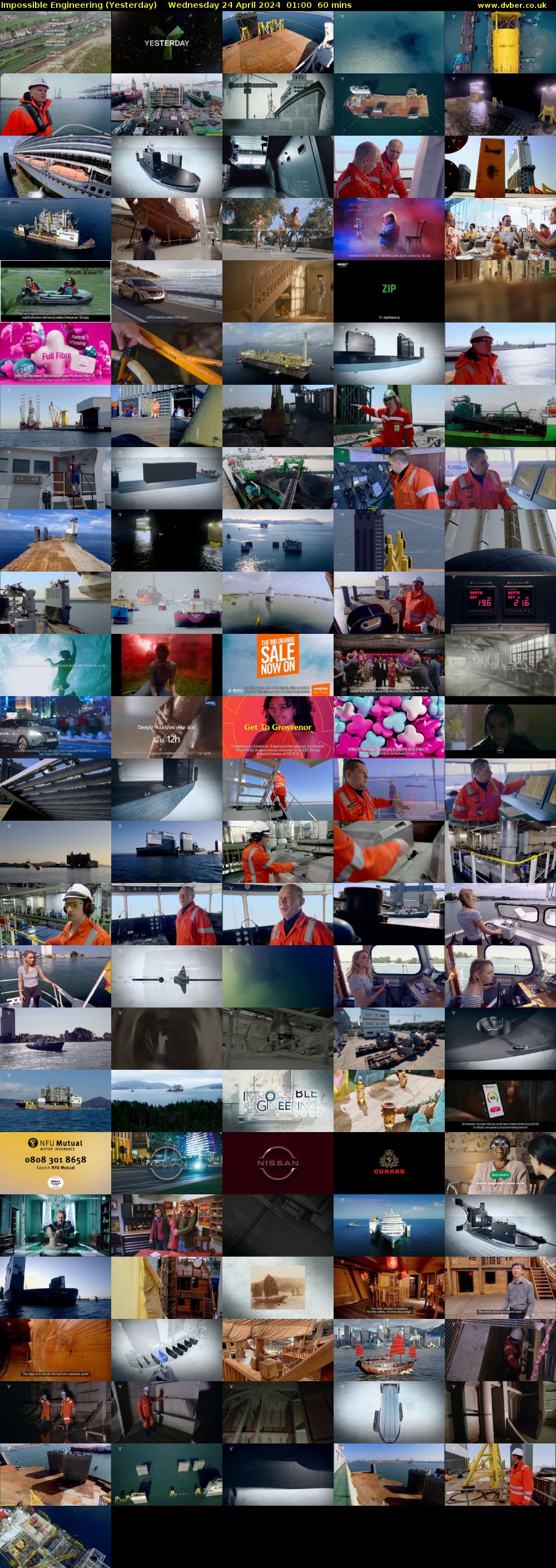 Impossible Engineering (Yesterday) Wednesday 24 April 2024 01:00 - 02:00