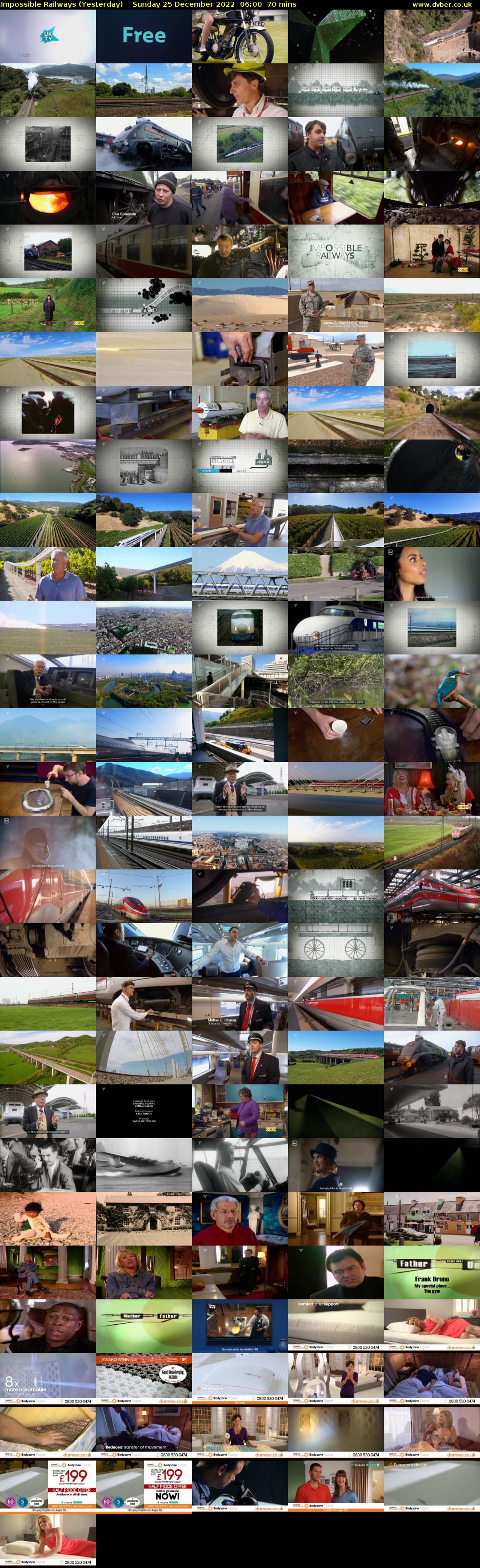 Impossible Railways (Yesterday) Sunday 25 December 2022 06:00 - 07:10
