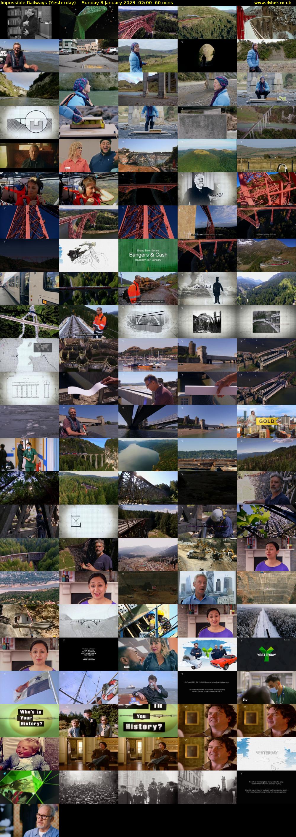Impossible Railways (Yesterday) Sunday 8 January 2023 02:00 - 03:00