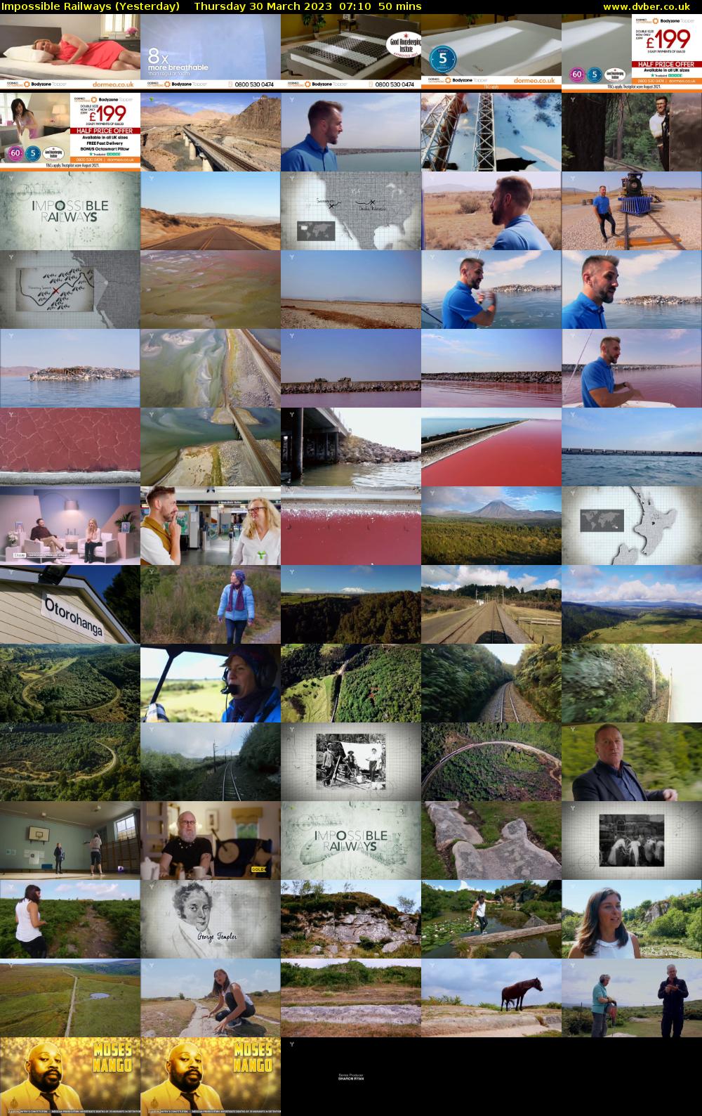 Impossible Railways (Yesterday) Thursday 30 March 2023 07:10 - 08:00