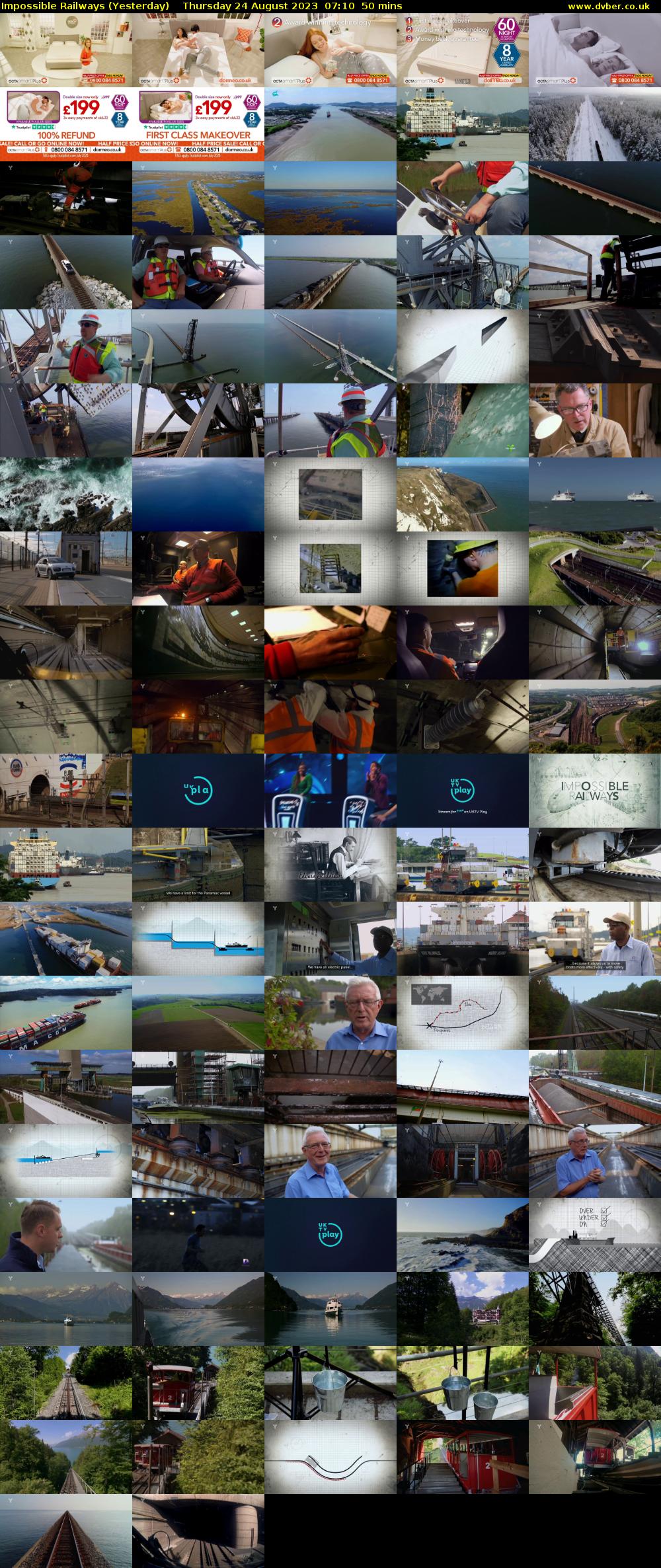 Impossible Railways (Yesterday) Thursday 24 August 2023 07:10 - 08:00