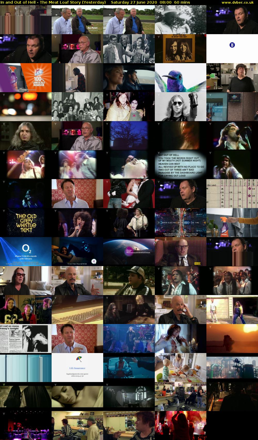 In and Out of Hell - The Meat Loaf Story (Yesterday) Saturday 27 June 2020 08:00 - 09:00
